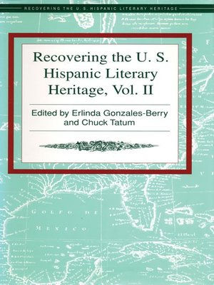 cover image of Recovering the U. S. Hispanic Literary Heritage, Volume II